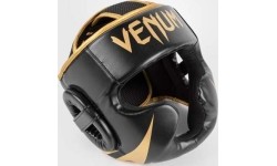 Kask bokserski Venum Challenger – czarno-złoty