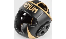 Kask bokserski Venum Challenger – czarno-złoty