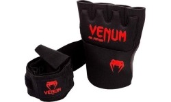 Owijki bokserskie Venum Kontact Gel - czarno/czerwone