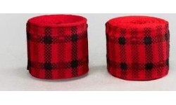Bandaże bokserskie Venum Tartan, czerwone