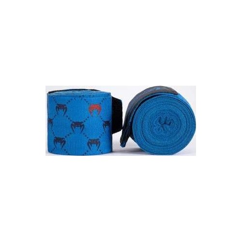 Bandaże bokserskie Venum Monogram Hand Wraps Advanced - niebieskie