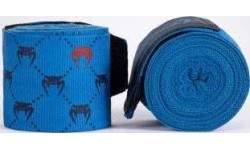 Bandaże bokserskie Venum Monogram Hand Wraps Advanced - niebieskie