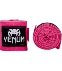 Bandaże bokserskie Venum Kontact, 2,5 m – Neo Pink