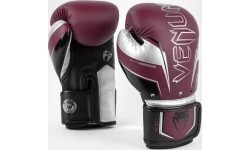 Rękawice bokserskie Venum Elite Evo – bordowo-srebrne