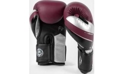 Rękawice bokserskie Venum Elite Evo – bordowo-srebrne