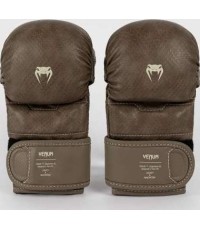 Rękawice MMA Venum Impact Evo Scales do sparingu, brązowe