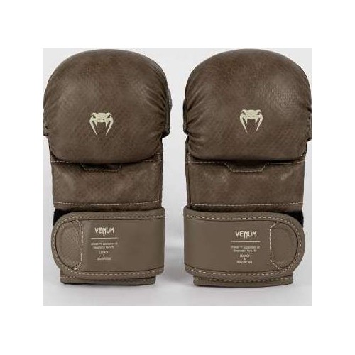 Rękawice MMA Venum Impact Evo Scales do sparingu, brązowe