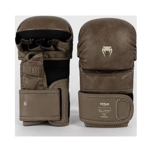 Rękawice MMA Venum Impact Evo Scales do sparingu, brązowe