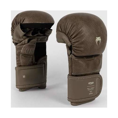 Rękawice MMA Venum Impact Evo Scales do sparingu, brązowe