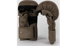 Rękawice MMA Venum Impact Evo Scales do sparingu, brązowe