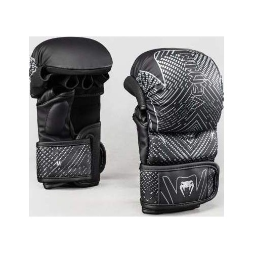 Rękawice sparingowe Venum Midnight Fury, czarno-szaro-srebrne