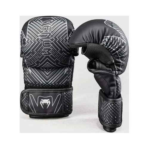 Rękawice sparingowe Venum Midnight Fury, czarno-szaro-srebrne