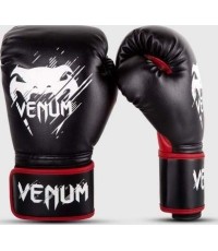 Rękawice bokserskie Venum Contender Kids - czarne/czerwone