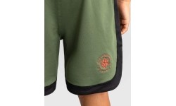 Dziecięce spodenki bokserskie Venum Classic, zielony khaki / pomarańczowy