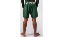 Venum Attack dziecięce spodenki do walki – Forest Green/Off White
