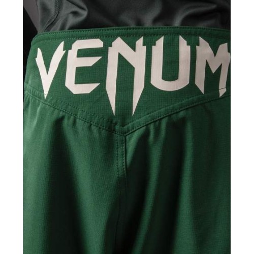 Venum Attack dziecięce spodenki do walki – Forest Green/Off White