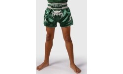 Spodenki Muay Thai Venum Inferno – zielono-białe
