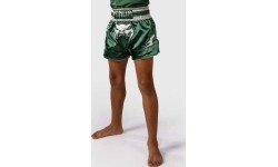Spodenki Muay Thai Venum Inferno – zielono-białe