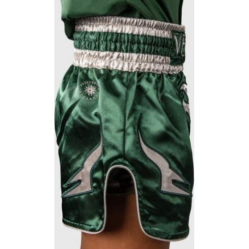 Spodenki Muay Thai Venum Inferno – zielono-białe