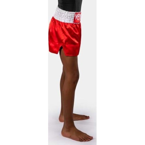 Dziecięce spodenki muay thai Venum Classic, ognista czerwień