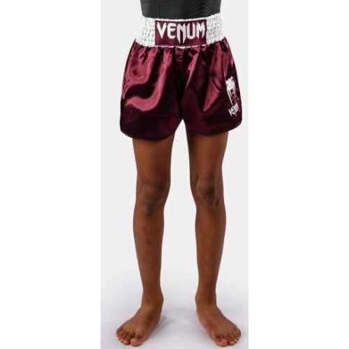 Spodenki Muay Thai Venum Classic dla dzieci - bordowe