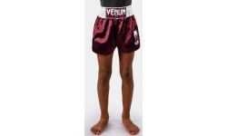 Spodenki Muay Thai Venum Classic dla dzieci - bordowe