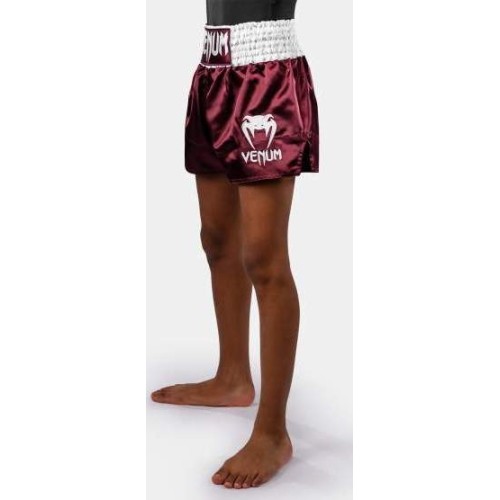 Spodenki Muay Thai Venum Classic dla dzieci - bordowe