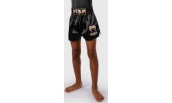 Spodenki Muay Thai dla dzieci Venum Classic, czarno-złote
