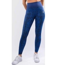 Damskie legginsy Venum Amazonia o pełnej długości, ultramaryna