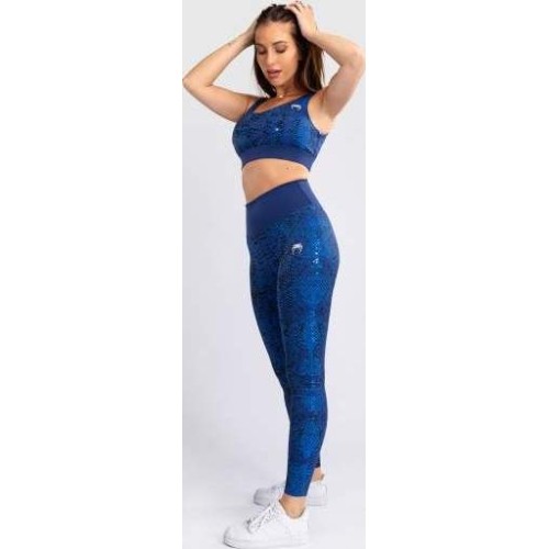 Damskie legginsy Venum Amazonia o pełnej długości, ultramaryna