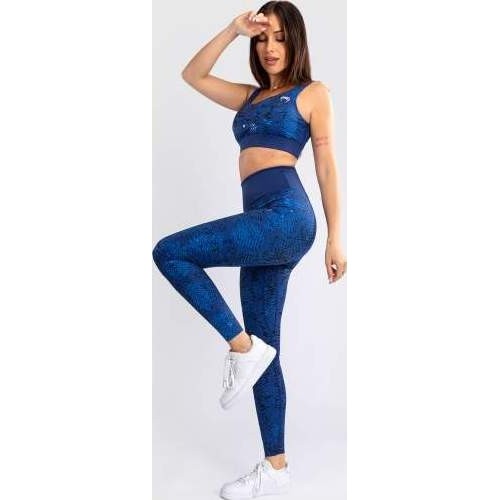 Damskie legginsy Venum Amazonia o pełnej długości, ultramaryna