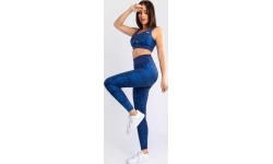 Damskie legginsy Venum Amazonia o pełnej długości, ultramaryna