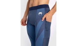 Męskie legginsy Venum Attack, granatowe