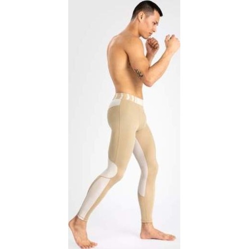 Męskie legginsy kompresyjne Venum Tempest, beżowo-piaskowe