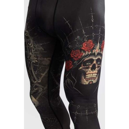 Męskie legginsy Venum Santa Muerte 5.0, czarno-złote