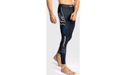 Legginsy Venum x TEKKEN 8 Jin Kazama, niebieskie/czarne/białe