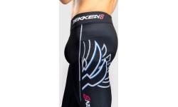 Legginsy Venum x TEKKEN 8 Jin Kazama, niebieskie/czarne/białe