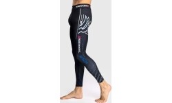 Legginsy Venum x TEKKEN 8 Jin Kazama, niebieskie/czarne/białe