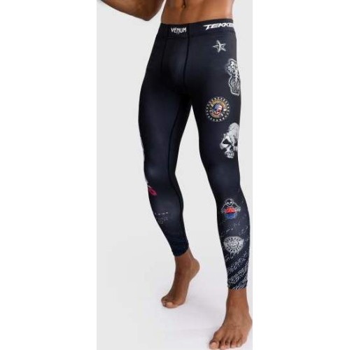 Legginsy Venum x TEKKEN 8 – Paul Phoenix, czarno-niebieskie