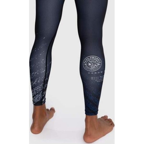 Legginsy Venum x TEKKEN 8 – Paul Phoenix, czarno-niebieskie