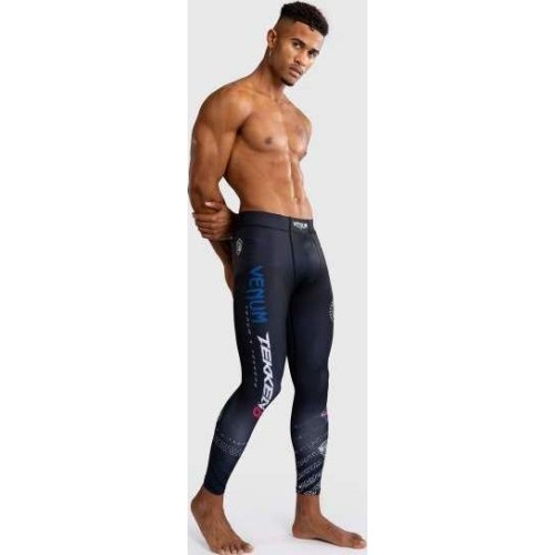 Legginsy Venum x TEKKEN 8 – Paul Phoenix, czarno-niebieskie