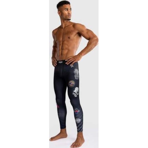Legginsy Venum x TEKKEN 8 – Paul Phoenix, czarno-niebieskie
