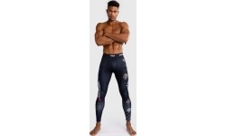Legginsy Venum x TEKKEN 8 – Paul Phoenix, czarno-niebieskie