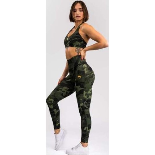 Legginsy damskie Venum x Sophia Rose, długie, Forest Camo