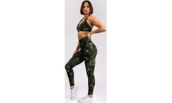 Legginsy damskie Venum x Sophia Rose, długie, Forest Camo