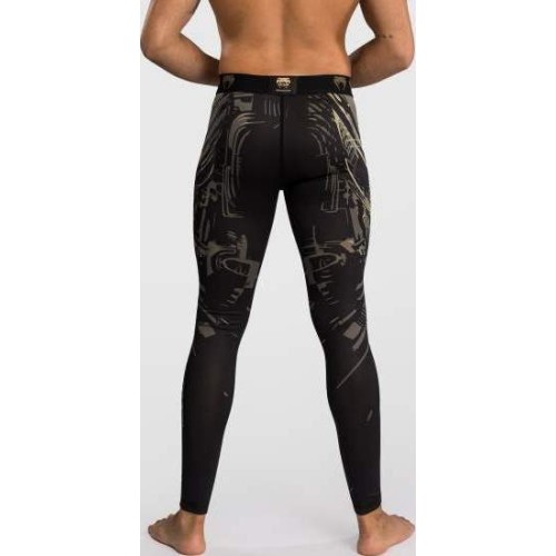 Legginsy Venum Invader, czarny/piaskowy