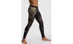 Legginsy Venum Invader, czarny/piaskowy