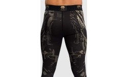 Legginsy Venum Invader, czarny/piaskowy