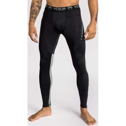 Legginsy Venum Adrenaline, czarno-srebrne