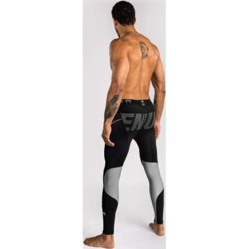 Legginsy Venum Adrenaline, czarno-srebrne
